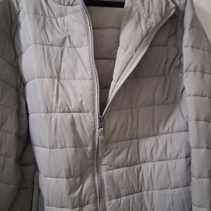 Women's Light Gray Quilted Jacket